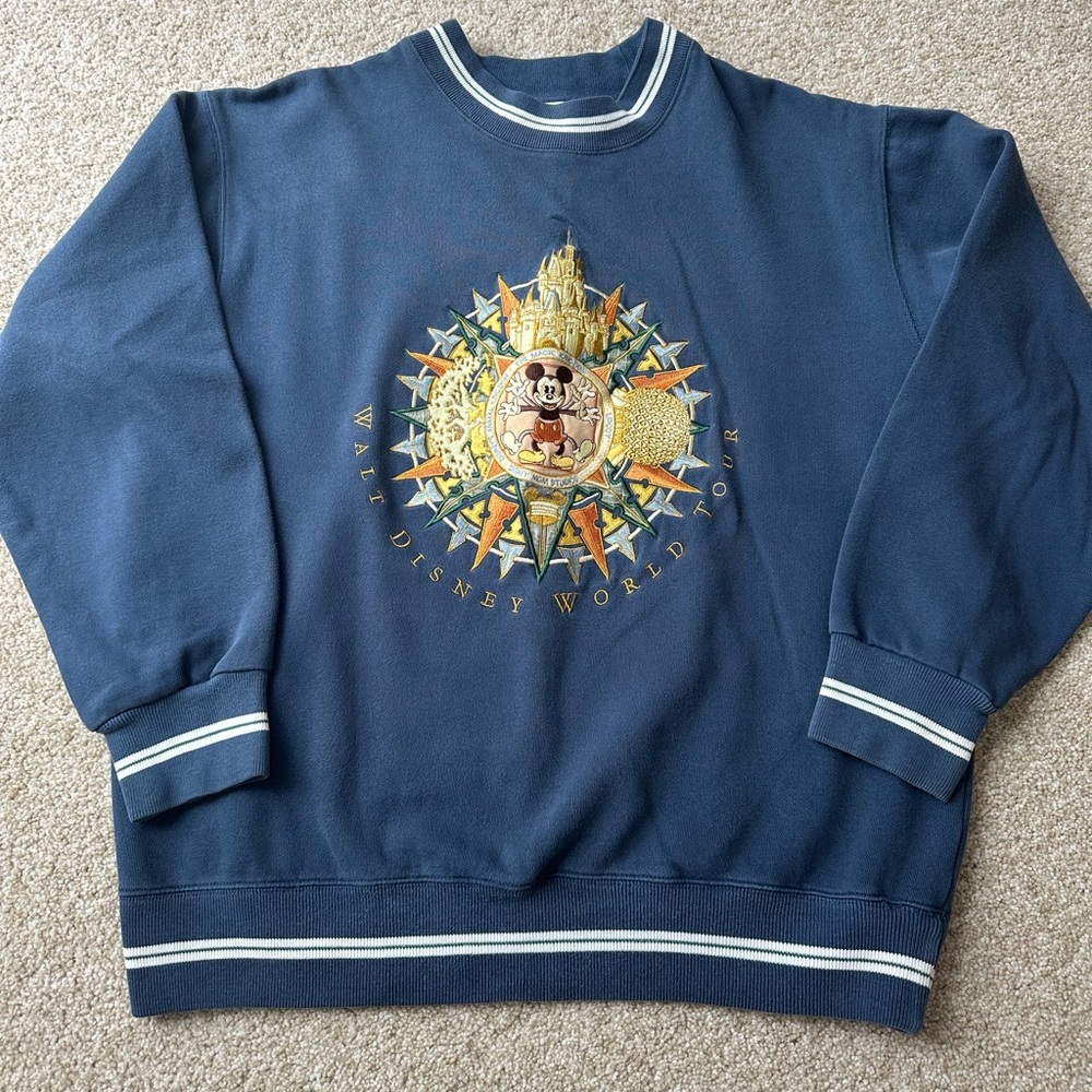 Vintage Mickey Mouse Compass Sweatshirt